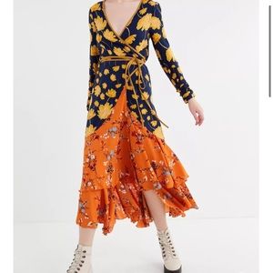 zhu Cali print wrap dress